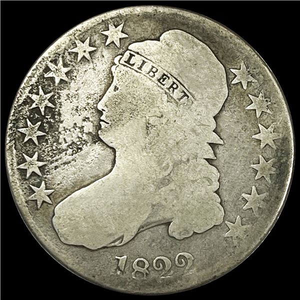 1822 Capped Bust Half Dollar NICELY CIRCULATED
