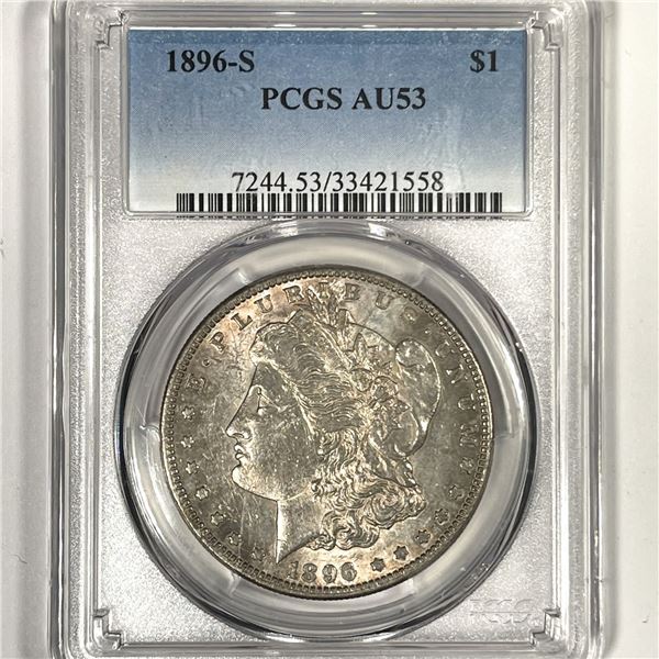 1896-S Morgan Silver Dollar PCGS-AU53