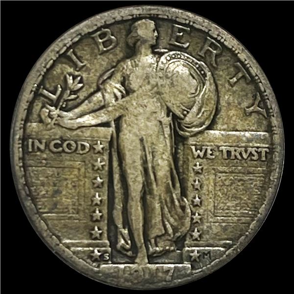 1917-S Standing Liberty Quarter CLOSELY UNC