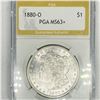 Image 1 : 1880-O Morgan Silver Dollar PGA-MS63+