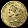 Image 1 : 1901-S $5 Gold Half Eagle CLOSELY UNCIRCULATED