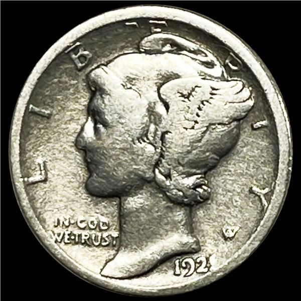 1921-D Mercury Dime ABOUT UNCIRCULATED