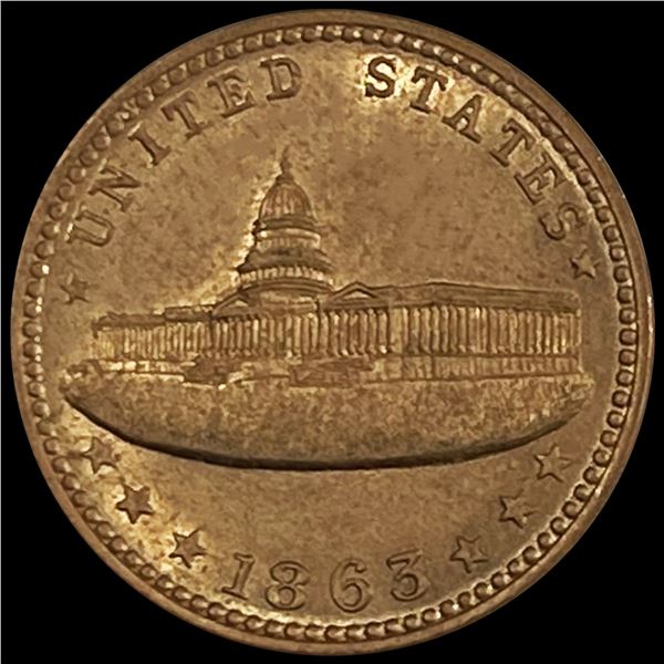 1863 Army & Navy Civil War Token UNCIRCULATED