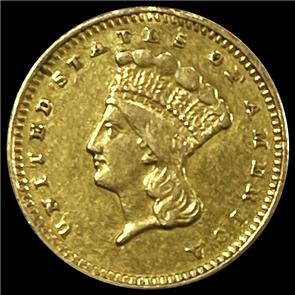 1874 Ty 3 Rare Gold Dollar UNCIRCULATED