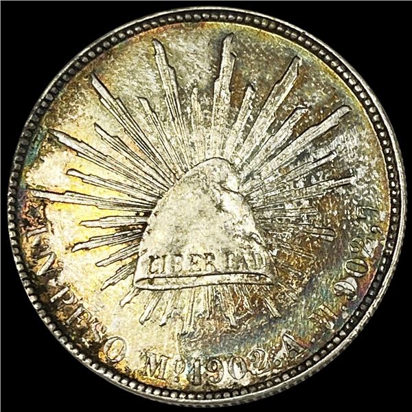 1902 Mexico 1 Peso CLOSELY UNCIRCULATED