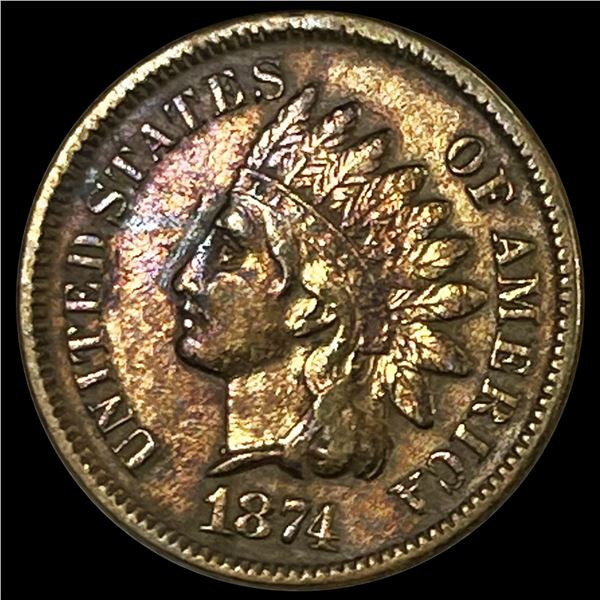 1874 Indian Head Cent CLOSELY UNCIRCULATED