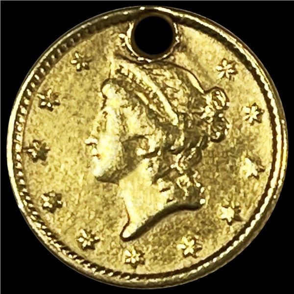 1853 Rare Gold Dollar NEARLY UNCIRCULATED