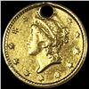 Image 1 : 1853 Rare Gold Dollar NEARLY UNCIRCULATED