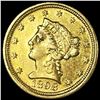 Image 1 : 1898 $2.50 Gold Quarter Eagle UNCIRCULATED