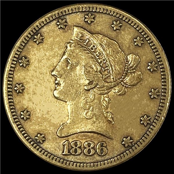 1886-S $10 Gold Eagle NEARLY UNCIRCULATED