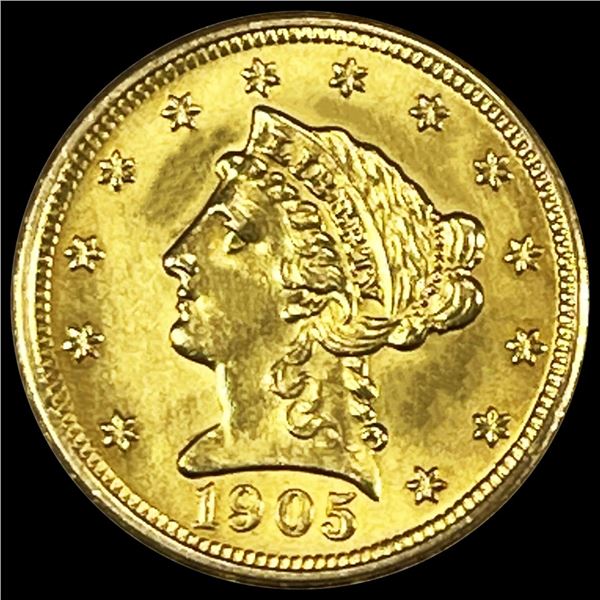 1905 $2.50 Gold Quarter Eagle CHOICE BU