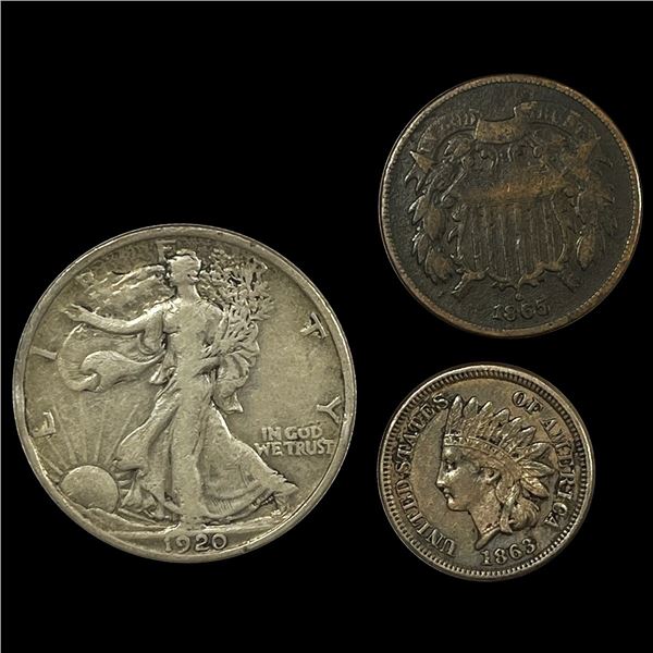(3) Misc Coins ABOUT UNCIRCULATED