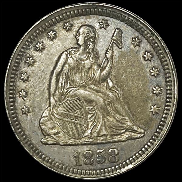 1858 Seated Liberty Quarter UNCIRCULATED
