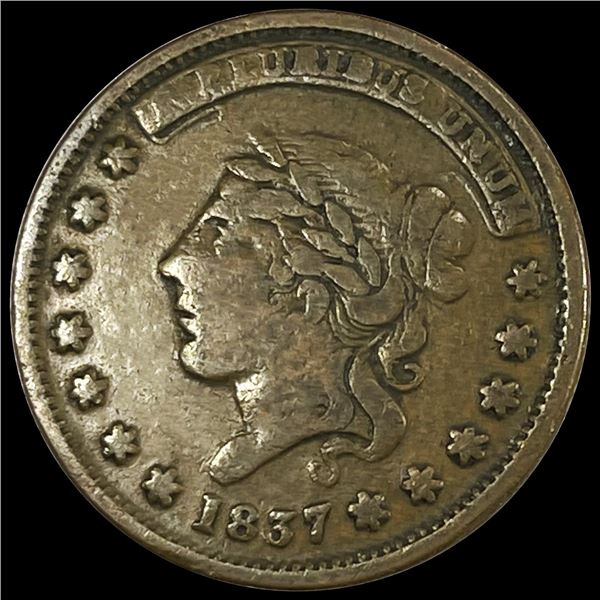 1837 Hardtimes Token NEARLY UNCIRCULATED