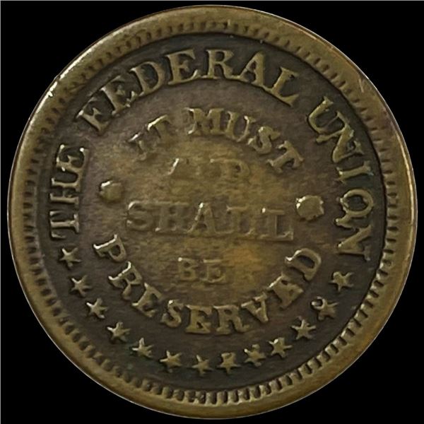 Civil War Patriotic Token CLOSELY UNCIRCULATED