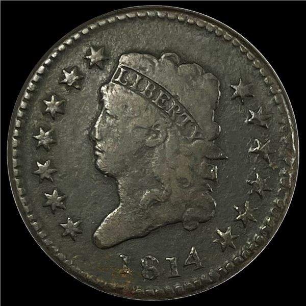 1814 Large Cent ABOUT UNCIRCULATED