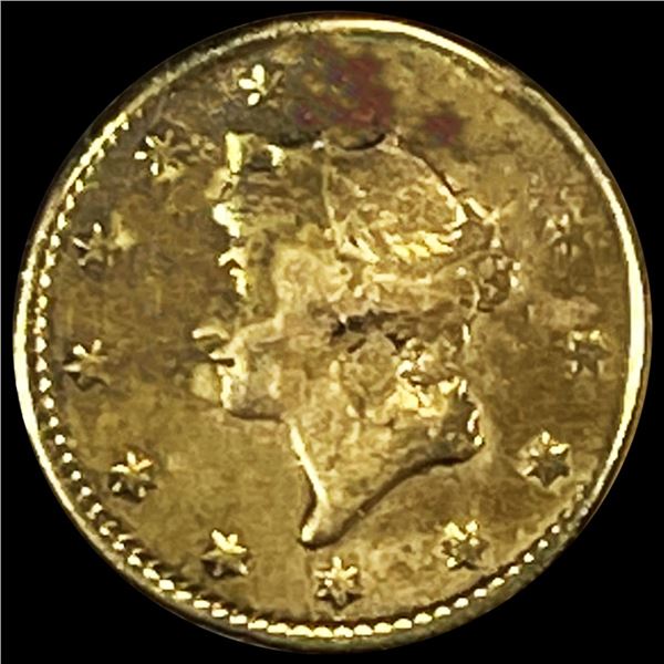 1853 Rare Gold Dollar LIGHTLY CIRCULATED