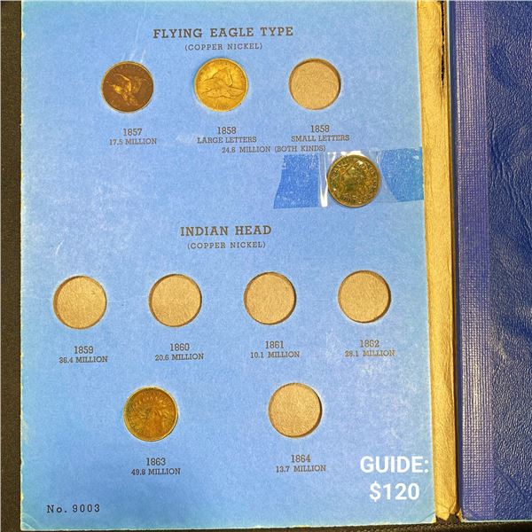1857-1908 Indian Head Cent Book / 25 Coins -