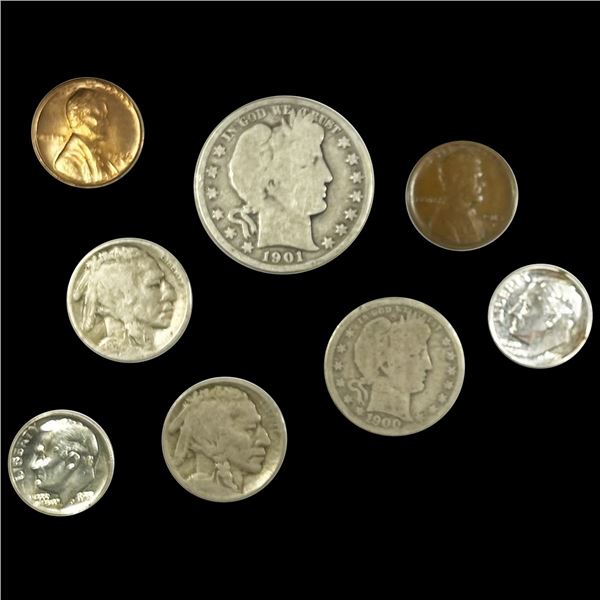 (8) Misc Coins ABOUT UNCIRCULATED