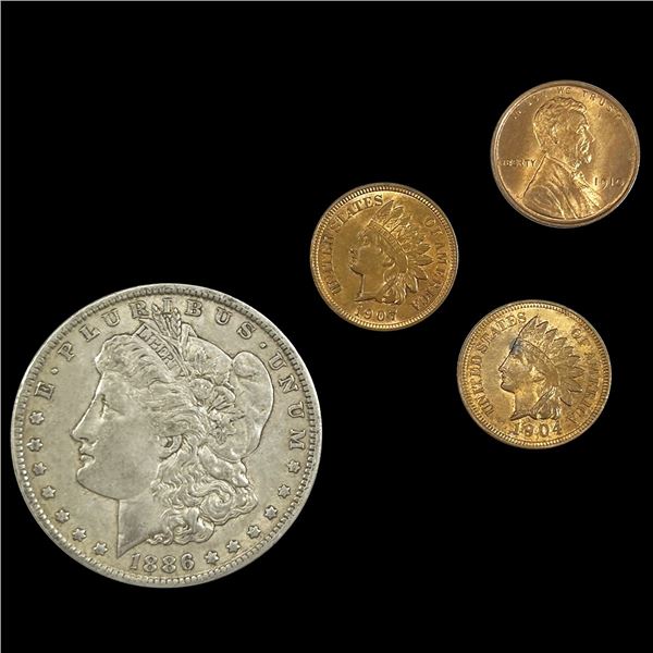 (4) Misc Coins NEARLY UNCIRCULATED