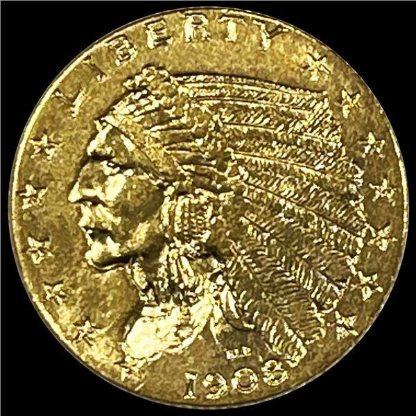 1908 $2.50 Gold Quarter Eagle UNCIRCULATED