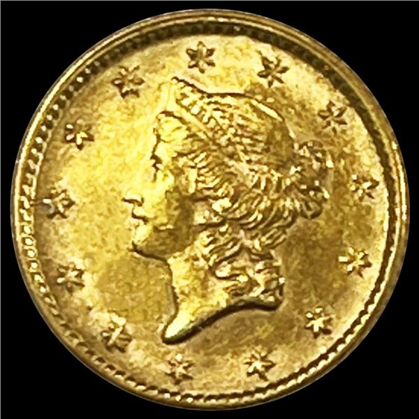1853 Rare Gold Dollar UNCIRCULATED