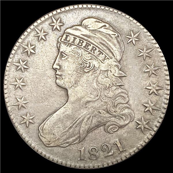 1821 Capped Bust Half Dollar NEARLY UNCIRCULATED