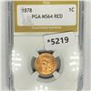Image 1 : 1878 Indian Head Cent PGA-MS64 Red