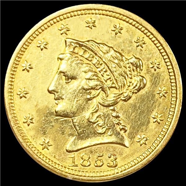 1853 $2.50 Gold Quarter Eagle UNCIRCULATED
