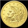 Image 1 : 1853 $2.50 Gold Quarter Eagle UNCIRCULATED