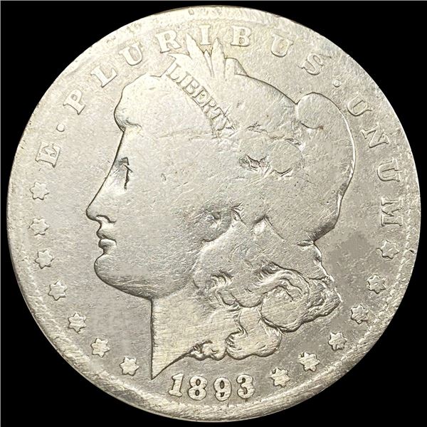1893-CC Morgan Silver Dollar NICELY CIRCULATED