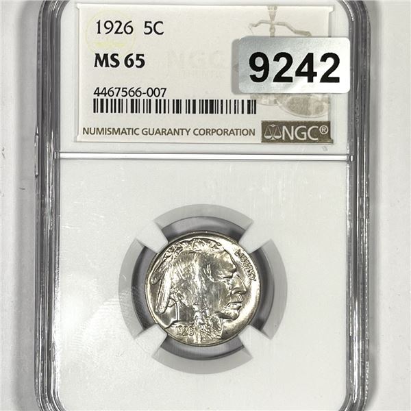 1926 Buffalo Nickel NGC-MS65