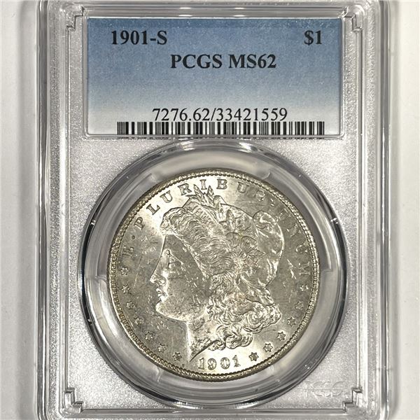 1901-S Morgan Silver Dollar PCGS-MS62