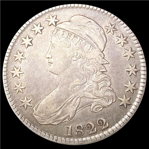 1822 Capped Bust Half Dollar ABOUT UNCIRCULATED