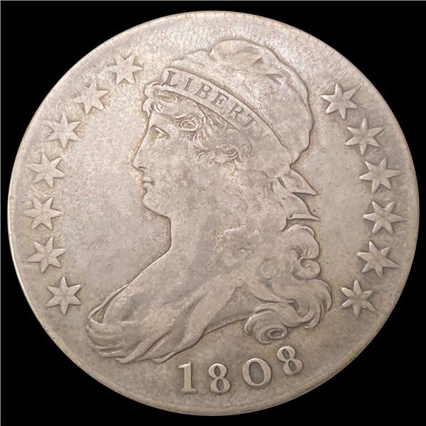 1808 Capped Bust Half Dollar LIGHTLY CIRCULATED