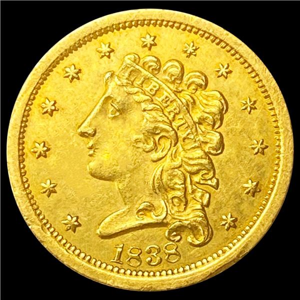 1838 $2.50 Gold Quarter Eagle UNCIRCULATED
