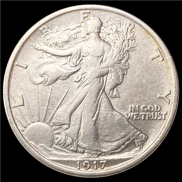 1917 Walking Liberty Half Dollar CLOSELY UNC