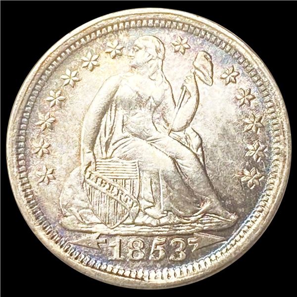 1853 Arrows Seated Liberty Dime UNCIRCULATED