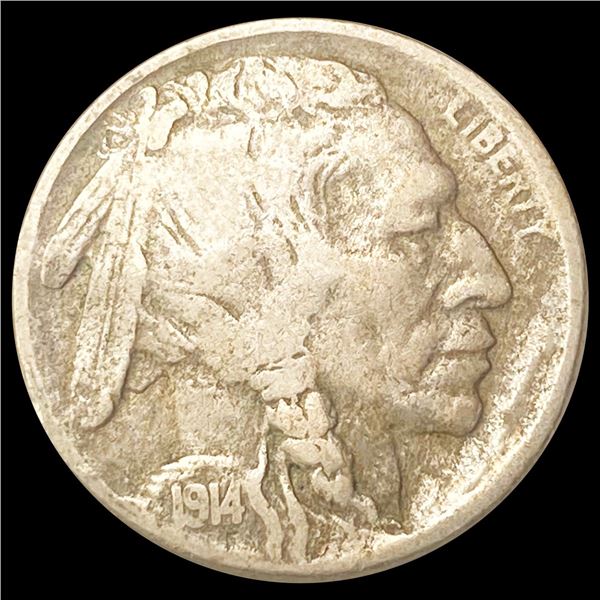 1914-D Buffalo Nickel ABOUT UNCIRCULATED
