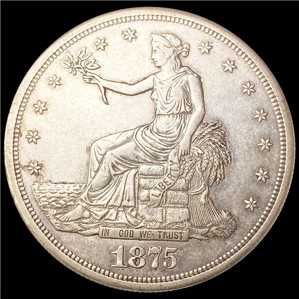 1875-S Silver Trade Dollar UNCIRCULATED