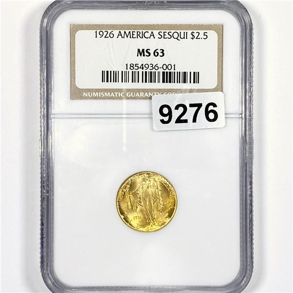 1926 Sesquincentennial $2.50 Gold Quarter Eagle