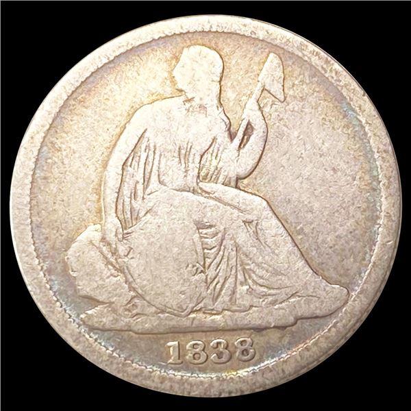 1838-O Seated Liberty Dime NICELY CIRCULATED