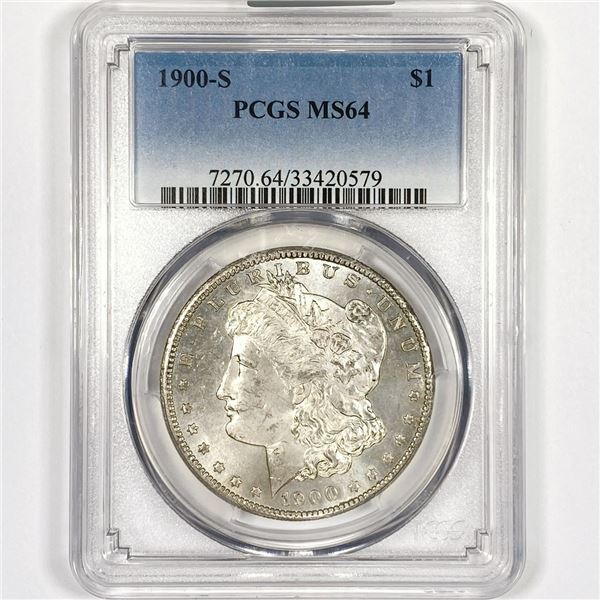 1900-S Morgan Silver Dollar PCGS-MS64