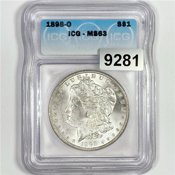 1898-O Morgan Silver Dollar ICG-MS63