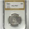 Image 1 : 1883 Seated Liberty Half Dollar PGA-PR67