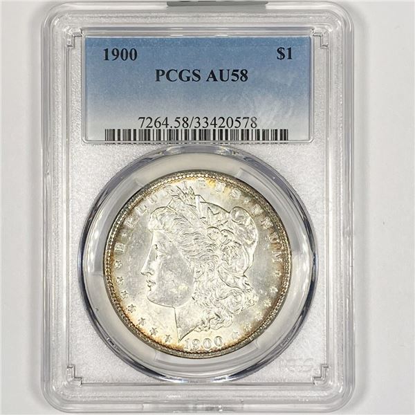 1900 Morgan Silver Dollar PCGS-AU58