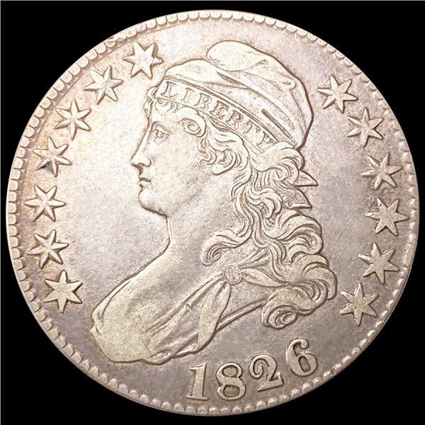 1826 Capped Bust Half Dollar NEARLY UNCIRCULATED