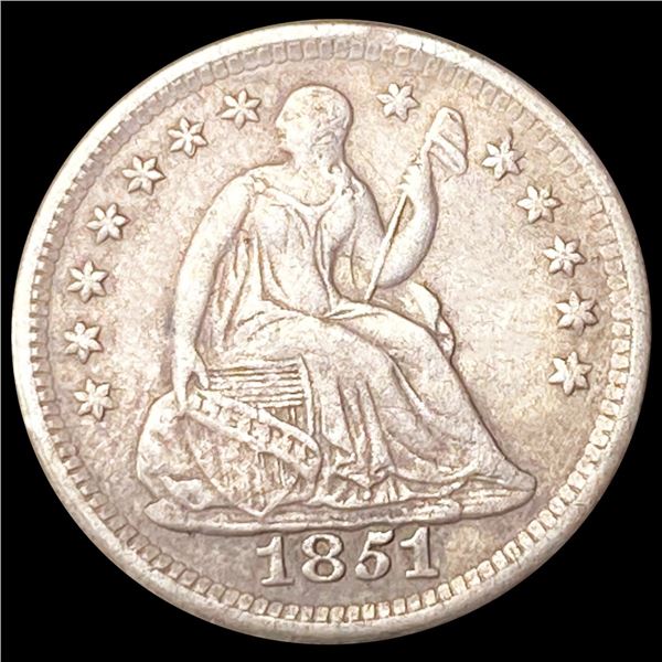 1851-O Seated Liberty Half Dime CLOSELY UNC