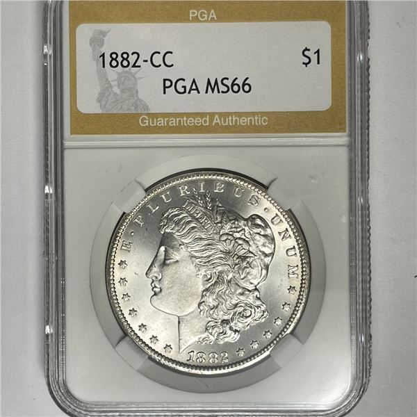 1882-CC Morgan Silver Dollar PGA-MS66