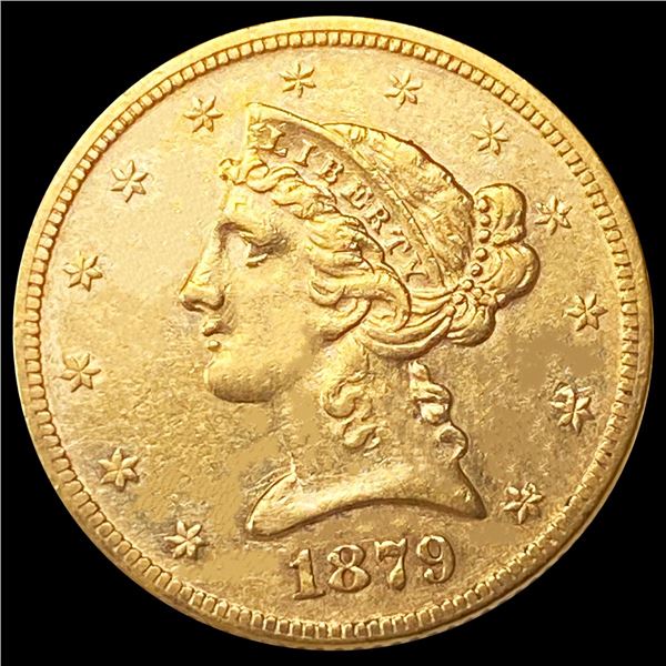 1879 $5 Gold Half Eagle UNCIRCULATED